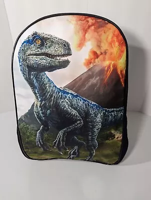 NEW - Kids Raptor Dinosaur With Volcano Backpack Boys Bag Back Pack Black • $11.44