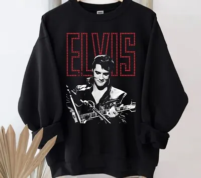 Elvis Presley Sweatshirt King Of Rock N Roll Sweatshirt All Sizes Gift For Fan • $36.99