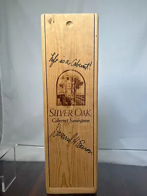 Silver Oak Napa Valley Cabernet Sauvignon EMPTY Wine Box Signed By Daniel Baron • $57