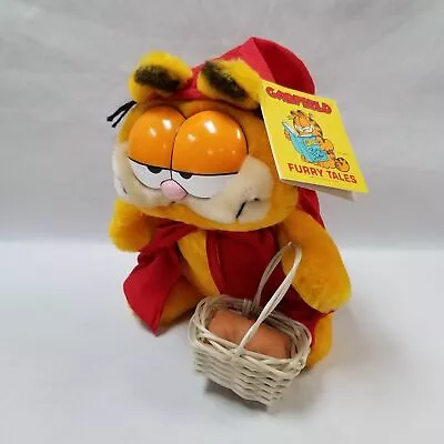 Vintage 1981 Dakin Garfield Red Riding Hood Furry Tales Plush Toy W/ Tag • $15.99