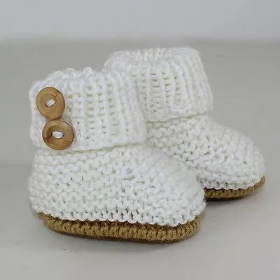 £3.95 • Buy Knitting Instructions-baby Simple Unisex Booties Bootees Boots Knitting Pattern