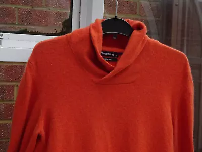 Printemps Burnt  Orange 100% Cashmere Collared Jumper • £34.95