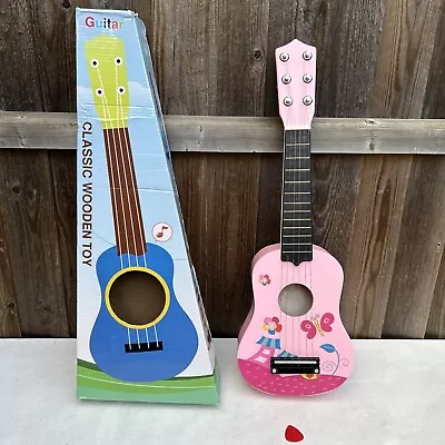 £13.59 • Buy Childrens Childs Kids Wooden Guitar Acoustic Classic Musical Instrument Toy