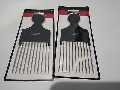 Lot Of 2 Pick Metal Ace Comb  • $12.90