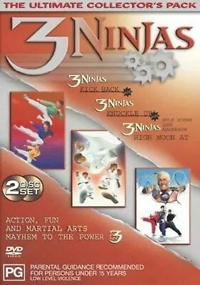 3 Ninjas Ultimate Collector's Pack - Very Good Condition Dvd Rare Oop 2 Disc T14 • $37.77