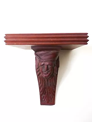 £39.99 • Buy Vintage Carved Wood Corbel - Wall Shelf