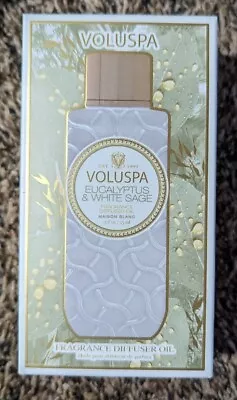 Voluspa Diffuser Eucalyptus White Sage Ultrasonic Fragrance Oil .5fl Oz • $32