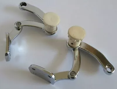 $61.85 • Buy 1950-1964 Vw Bug Pop Out Window Latch Ivory Knob Pair Left & Right Quarter Vent
