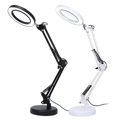 Magnifier Light Magnifying Lamp Desk Table Glass Salon Tattoo Light Dimming • $27.98