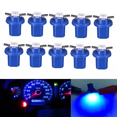 10pcs T5 B8.5D 5050 1SMD Auto Dash Cluster Speedmeter Instrument Panel LED Light • $8.06