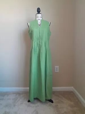 J.Jill Linen Dress Green Sleeveless Midi Women's S • $21.59