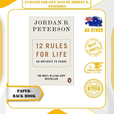 NEW 12 Rules For Life 2019 By Jordan B. Peterson Paperback Book | FREE SHIPPING • $17.59