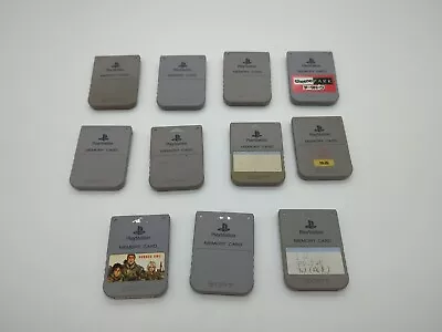 Official Sony PlayStation 1 PS1 Authentic Memory Card OEM Tested PSOne Qty (1) • $9.59