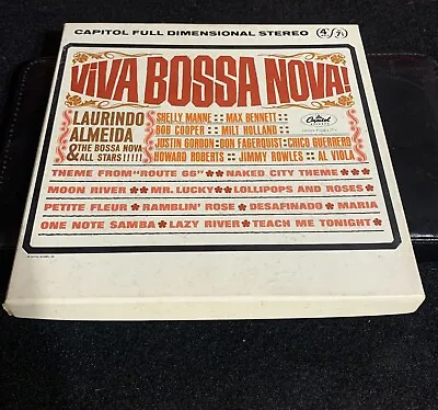 Viva Bossa Nova Laurindo Almeida Reel To Reel Tape JAZZ Brazilian 7 1/2 IPS • $39