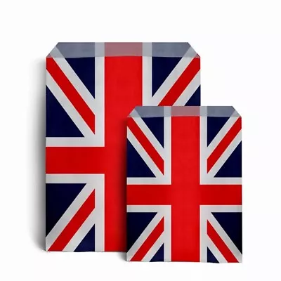 £0.99 • Buy Union Jack Design Sweet Paper Bags - Wedding Gift Patriotic Party Bags 2 SIZES