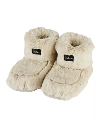 Warmies Microwaveable Slippers Heatable Boots Lavender Scented Almond Faux Fur • £24.99