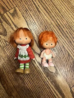 Vintage Strawberry Shortcake And Apple Dumpling Dolls American Greetings 1979 • $10