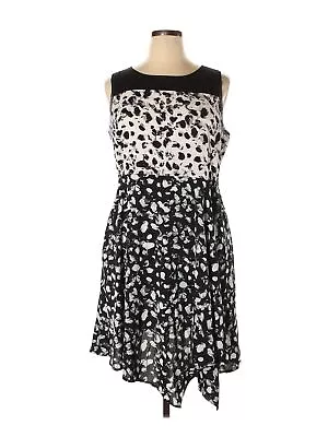 Simply Vera Vera Wang Women Black Casual Dress XL • $27.99