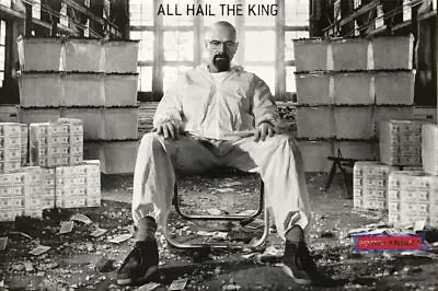 Breaking Bad Walter White All Hail The King Poster 24 X 36 • $49.82