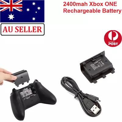 2400mAh Rechargeable Battery Pack With USB Cable For XBOX ONE Controller Wireles • $14.99