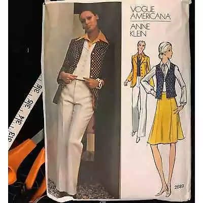 Vogue Americana Anne Klein 2689 Un-Cut Pattern Size 10 • $13