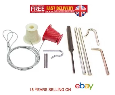 Henderson Garage Door Cables Cones Bobbing Lift Wires Up & Over Doors Repair Kit • £10.90