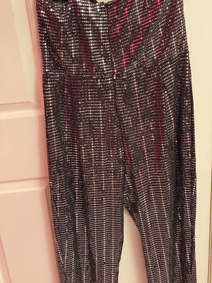 £22 • Buy Quiz Ladies Silver Sparkly Jumpsuit Size 14 New With Tags