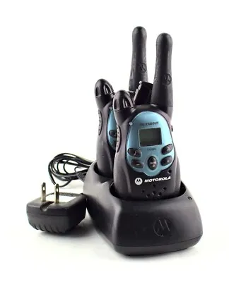 Motorola Talkabout T5000 Two-Way Radio Set Of 2 W/ Charging Base + Belt Clips • $24.99