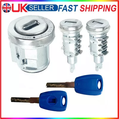 Door Lock Barrel & Ignition Switch Keys Set For Fiat Doblo MK2 Vauxhall Combo D • £17.87