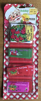 225 Vintage MCM Cleo Christmas Gift Tags Die Cut Assortment Sleigh Stocking Tree • $14.99