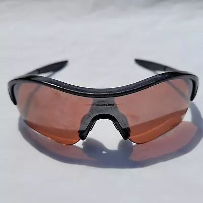 Childs Sunglasses Enduring Oakley Half Rim VR28 Polarized Black Wrap Sunglasses • £90.64