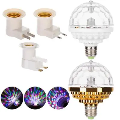 £7.41 • Buy Romantic Disco Magic Crystal Ball Lamp Stage Light RGB Rotating LED Party Bulb