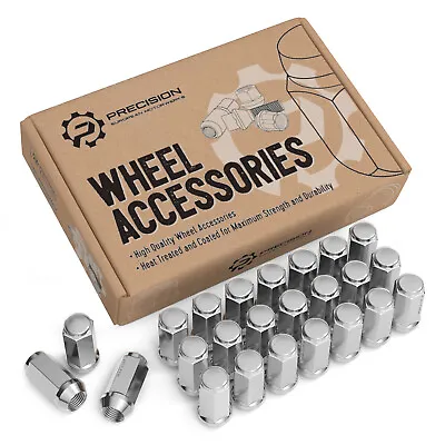 24pc Silver Bulge Lug Nuts 14x2 Course Thread For Ford Expedition F150 Navigator • $22.25
