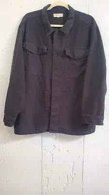 Madewell Women's Chore Utility Jacket Size XL Black Cotton Pockets  • $34
