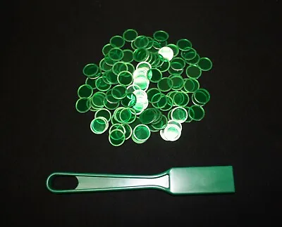 Magnetic Green Bingo Wand And 100 Chips Markers – Use On Paper Sheets Cards  • $8.75