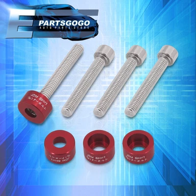 $10.99 • Buy For Acura Honda B-Series B16 B17 B18 JDM Distributor Cam Cap Washer Bolt Kit Red