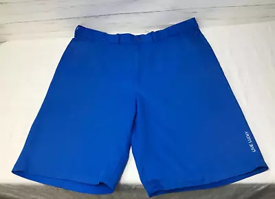 BLACK CLOVER  Hat Co. Size 40 Mens Long Blue Golf Shorts POLYESTER Casual Pant • $15.99