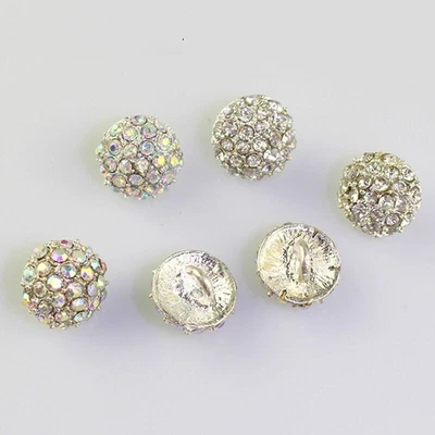 $12.86 • Buy Mushroom Rhinestone Shank Buttons DIY Clothing Decor Sewing Accessories 10Pcs