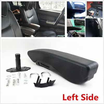 Comfortable PU Leather Truck Seat Armrest Console Box Car Seat Armrest Left Side • $60.20