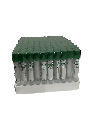 Lithium Heparin Blood Collection Tubes- Vacuum Blood Tubes 5mL- Sterile-13x100mm • $13.99