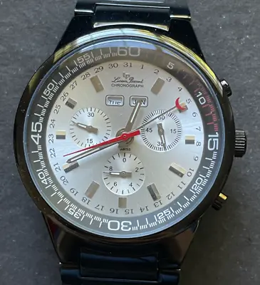 Lucien Piccard Prestige Sebring Men's Watch 5040F Master Chronograph Black 42mm • $149.95