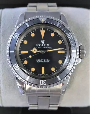 1968 Rolex Submariner No Date Stainless Steel 5513 Ghost Bezel Box/Papers • $22190