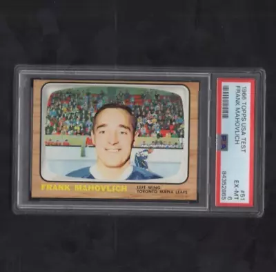 1966 Topps Hockey USA Test No 51 Frank Mahovlich PSA 6 • $199