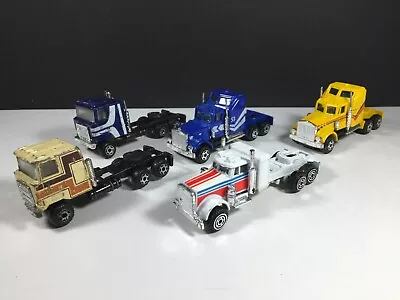 Vintage Five Tractor Cabs 2 Zee Toys Mack Cab Over Engine + 3 Unbranded Kenworth • $16