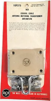 VTG RCA Antenna Matching Transformer 300 Ohm 75 Ohm Coaxial Cable UHF VHF FM NOS • $15.81