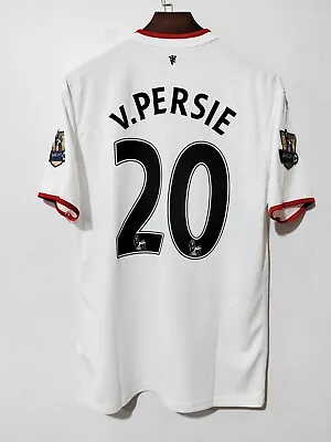 Retro 2012-13 #20 Robin Van Persie Away White Football Soccer Jersey Size XL • $80