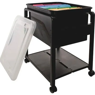 Advantus Folding Mobile File Cart Lightweight Clear/Black (AVT55758) • $63.82