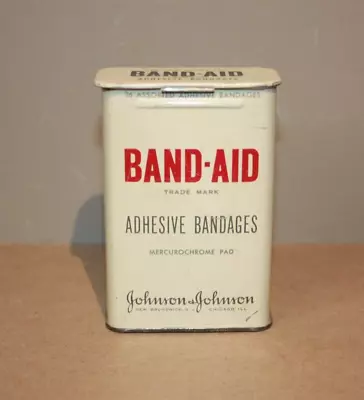 Vintage 1950's Johnson & Johnson Band-Aid Tin • $15