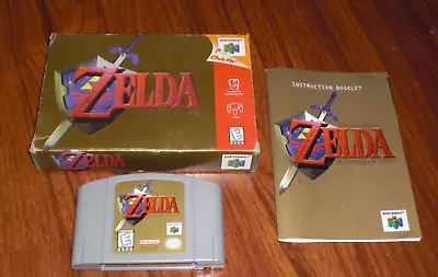 The Legend Of Zelda Ocarina Of Time Nintendo 64 COMPLETE CIB Box Manual Game N64 • $109.99