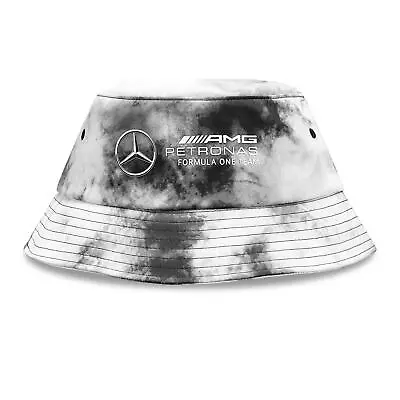 Mercedes AMG Petronas F1 Tie Dye Bucket Hat | Grey | 2023 • £18